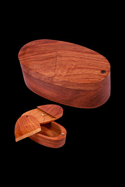 Oval Wooden Trick Storage Box