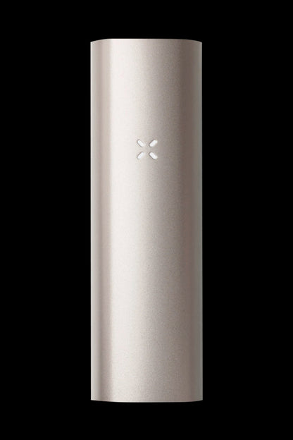 Silver cannabis vaporizer pen.