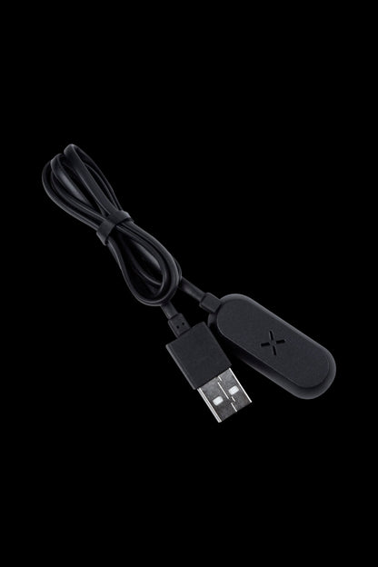Pulsar by Pax charging cable against a black background.