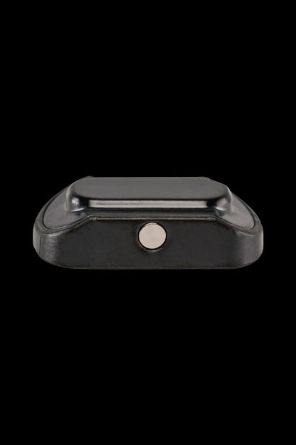 Black cannabis vaporizer with a single button.