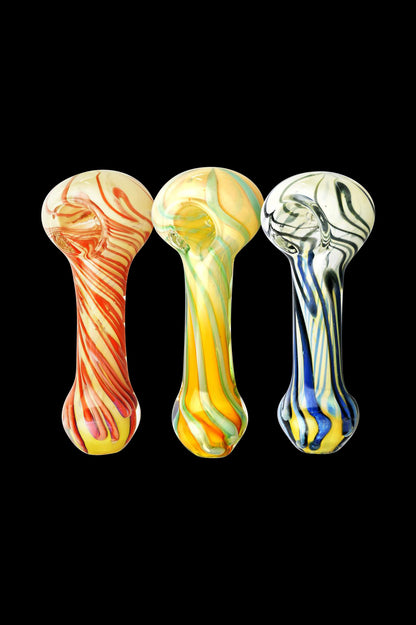Worked Swirl Spoon Pipe - Gilbert