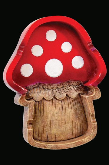 Polyresin Mushroom Ashtray - 5x6.25