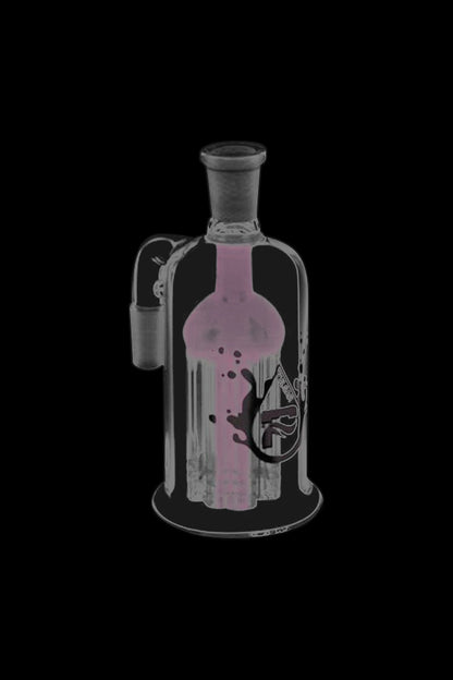 A front view of the Pulsar 8 Arm Ash Catcher, showcasing its clear glass construction and multiple arms.