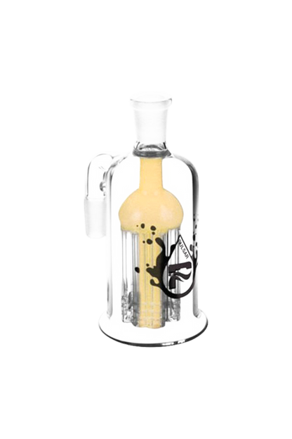 Front view of the Pulsar 8 Arm Ash Catcher, a clear glass piece with eight visible arms.