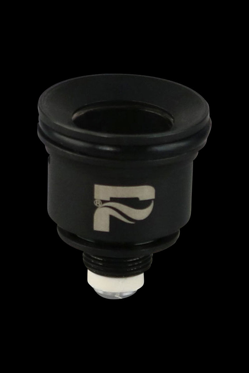 Close-up view of the Pulsar APX Wax Triple Quartz Coil, showcasing its metallic structure and internal quartz components.