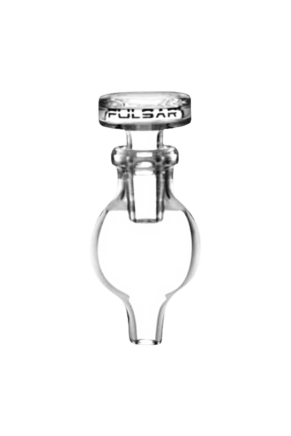 The Pulsar Bubble Carb Cap with Stop & Airflow Control is pictured in a close-up, angled view against a plain white background.