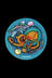 Small - Pulsar "Psychedelic Octopus" DabPadz Round Dab Mat