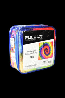 Pulsar Fleece Throw Blanket - Spiral Tie Dye