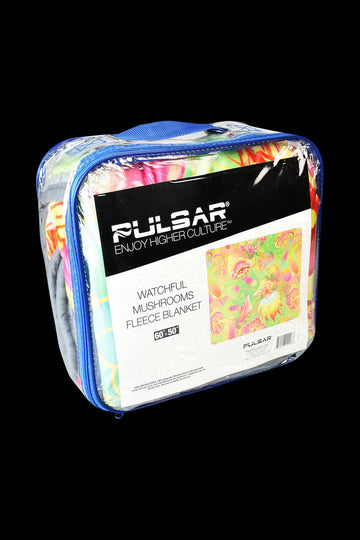 Pulsar Fleece Throw Blanket - Watchful Mushrooms