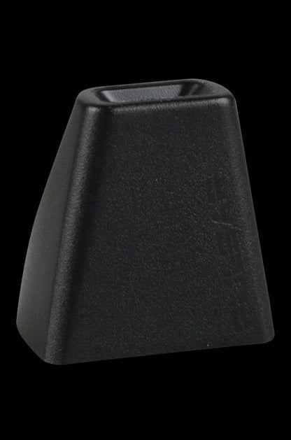 A straightforward studio shot of the Pulsar Flow Mouthpiece, highlighting its smooth, black design against a plain white backdrop.