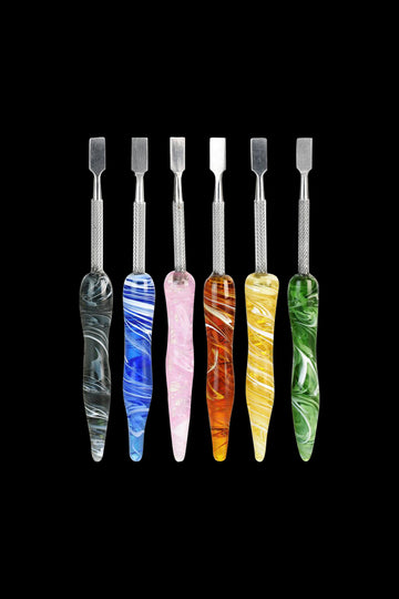 Pulsar Glass Handle Dab Tool with Metal Tip - 6 Pack
