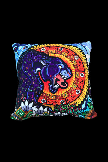 Psychedelic Jungle - Pulsar Psychedelic Throw Pillow