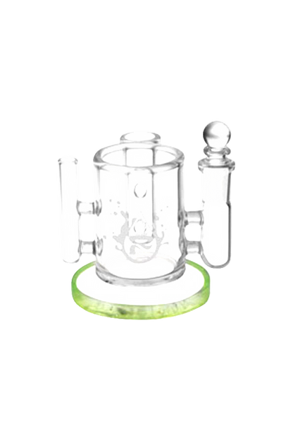 A front view of the Pulsar Isopropyl Cleaning Station, featuring a clear glass container and cleaning attachments on a white background.