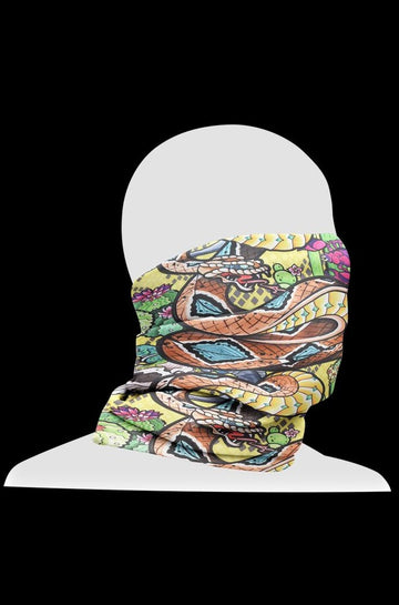 Neck/Face Mask/Gaiter - Psychedelic Rattlesnake