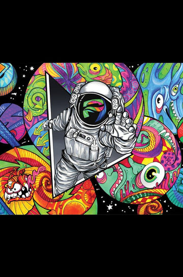 Pulsar Psychedelic Spaceman Tapestry