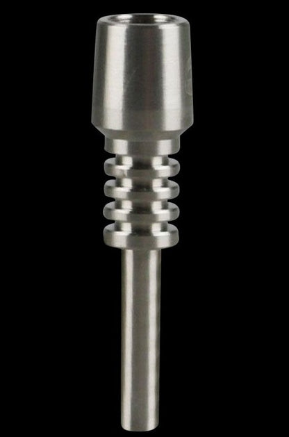 A front view of the Pulsar RIP Silicone Vapor Straw, a slender, clear tube with a rounded tip.