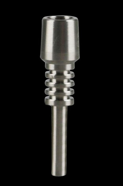 Front view of the Pulsar RIP Silicone Vapor Straw with a sleek, cylindrical shape and dark swirl pattern.