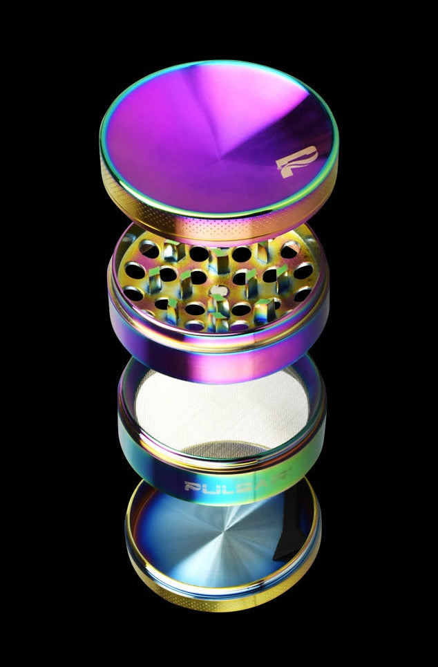 Pulsar Concave Rainbow Anodized Aluminum Grinder