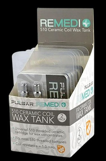 6pc Display ReMEDi Ceramic Coil Wax Tank