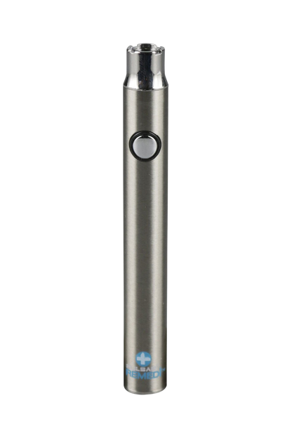 Front view of the Pulsar ReMEDi Variable Voltage Battery with Preheat, showcasing its sleek, cylindrical design on a plain white background.