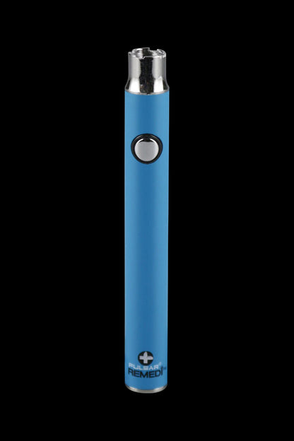 A front view of the Pulsar ReMEDi Variable Voltage Battery with Preheat, showing its sleek, cylindrical design against a plain background.