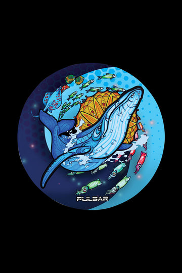 Small - Pulsar "Psychedelic Whale" DabPadz Round Dab Mat