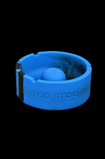 Black / Blue - Pulsar Basic Tap Tray Ashtray