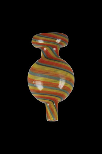 Rasta Rainbow - Pulsar Worked Spiral Bubble Carb Cap