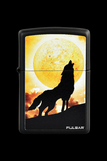 Howl at the Clouds - Black Matte - Pulsar Zippo Lighter Series 3