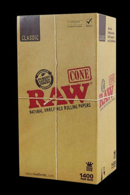 RAW 4.25" Kingsize Classic Cones- 1400pc Bulk Box