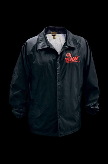 RAW Coach Snap Button Jacket - Black