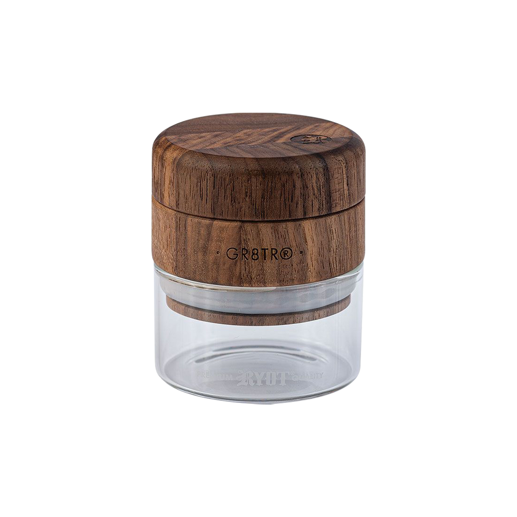 Kannastor Wood GR8TR Grinder with Jar Body