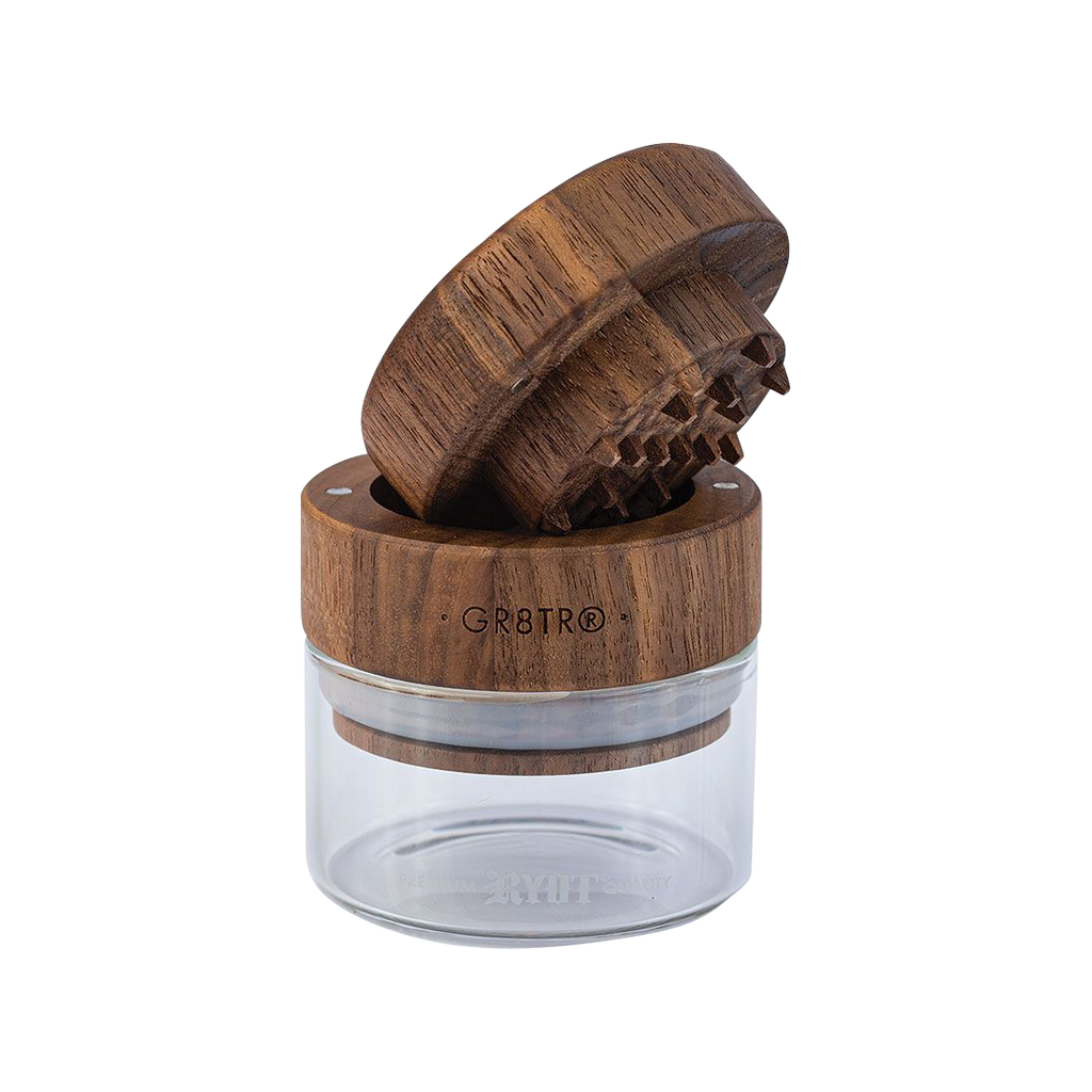 Kannastor Wood GR8TR Grinder with Jar Body