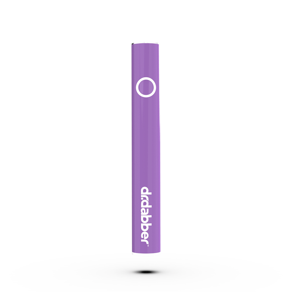 A centered, studio shot of the Dr. Dabber Universal 510 Threaded Battery, featuring a sleek, cylindrical metallic finish.