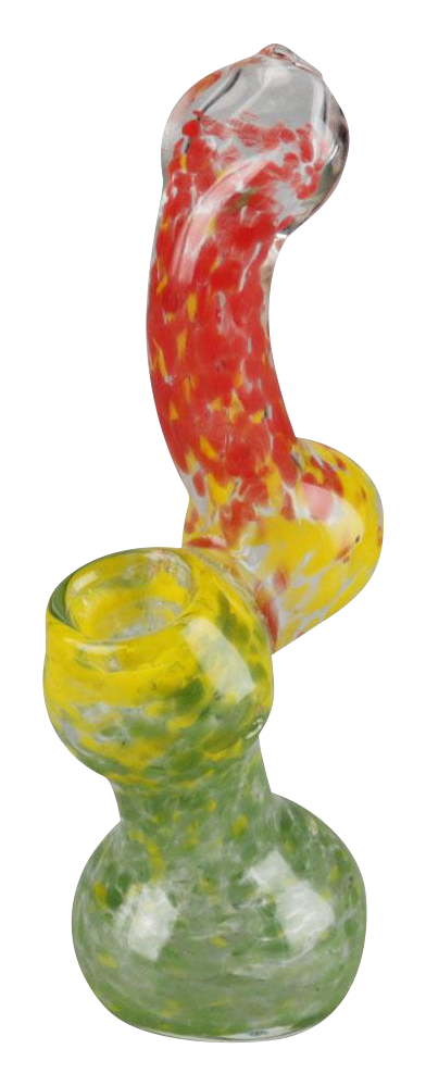 Smoke Cartel Rasta Bubbler Hand Pipe - Colorful Glass Pipe