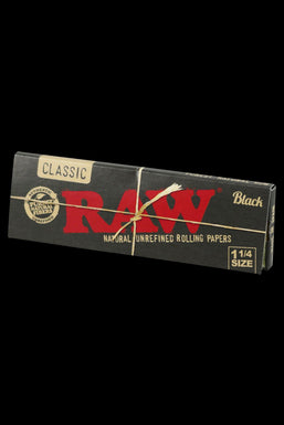RAW Black  1 1/4" Classic Rolling Papers - 24 Pack
