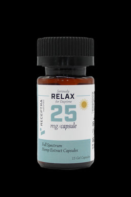 Receptra Naturals 25mg CBD Capsules - Relax