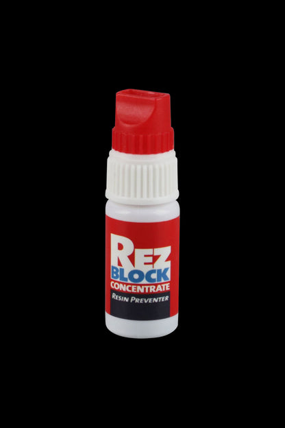 A close-up shot of the 420 Science RezBlock Concentrate in its container, against a plain white background.