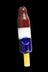 Red White & Blue Popsicle Hand Pipe - The Rocket Pop