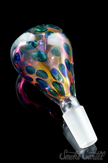 Featured View - Smoke Cartel "Bubble Bulb" Cobalt Drop Fumed Flower Bowl