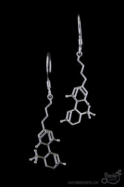 Smoke Cartel THC Molecule Earrings