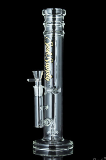 "Charon" Unique Spinning Propeller Perc Straight Tube Bong - Water Pipe - Smoke Cartel - Sesh Supply "Charon" Unique Spinning Propeller Perc Straight Tube Bong