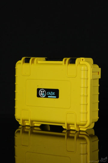 Featured View - Yellow - STR8 Case 8" Hard Top Storage Case with 2-Layer Protective Foam and Carrying Handle
