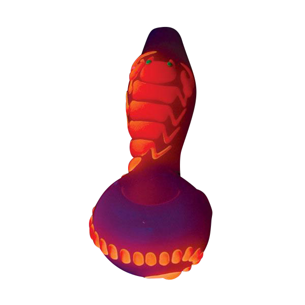 Scorpion Glow Dark Spoon Pipe - Glow in the Dark Scorpion Glow Dark Spoon Pipe - Glow in the Dark