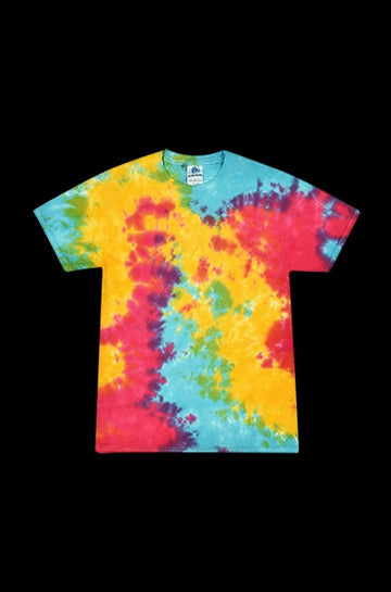 Colortone Multi Rainbow Short Sleeve Tie-Dye T-Shirt