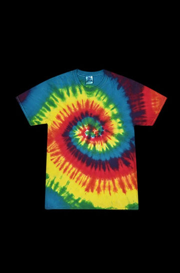 Colortone Short Sleeve Tie-Dye T-Shirt - Reactive Rainbow