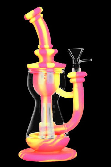 Silicone/Glass Recycler Water Pipe