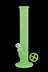 Glow - Durable Silicone Straight Tube Bong with Glass Bowl