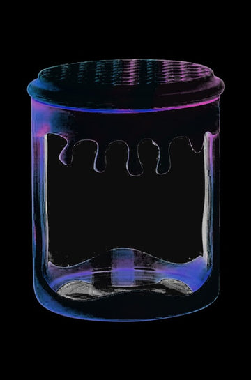 Silicone Wrapped Glass Storage Jar