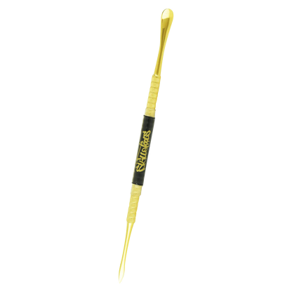 A close-up shot of the Skilletools Gold Series Dab Tools, showcasing the gold-toned metal tip against a plain white background.